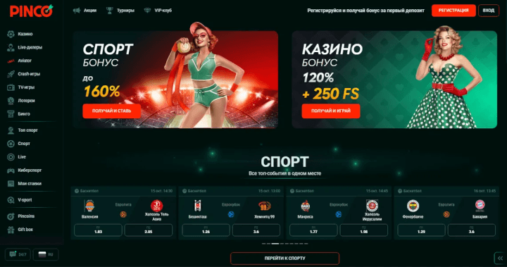 Pinco bosh sahifasi