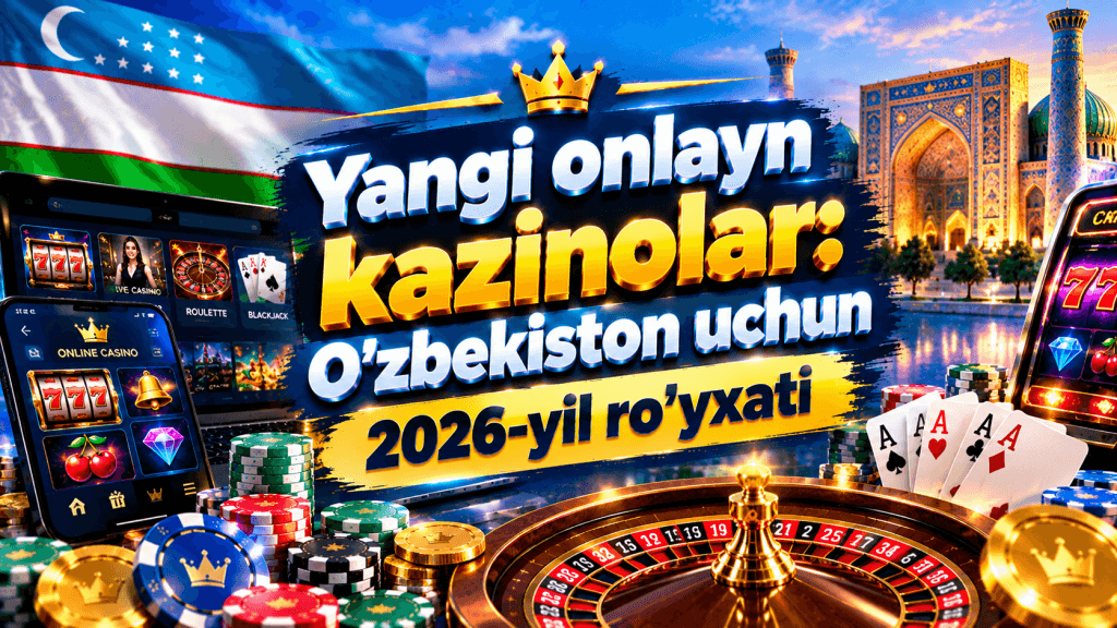 Yangi onlayn kazinolar: O'zbekiston uchun 2026-yil ro'yxati