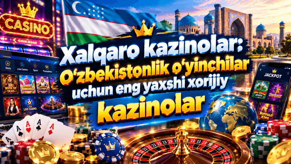Xalqaro kazinolar: O‘zbekistonlik o‘yinchilar uchun eng yaxshi xorijiy kazinolar